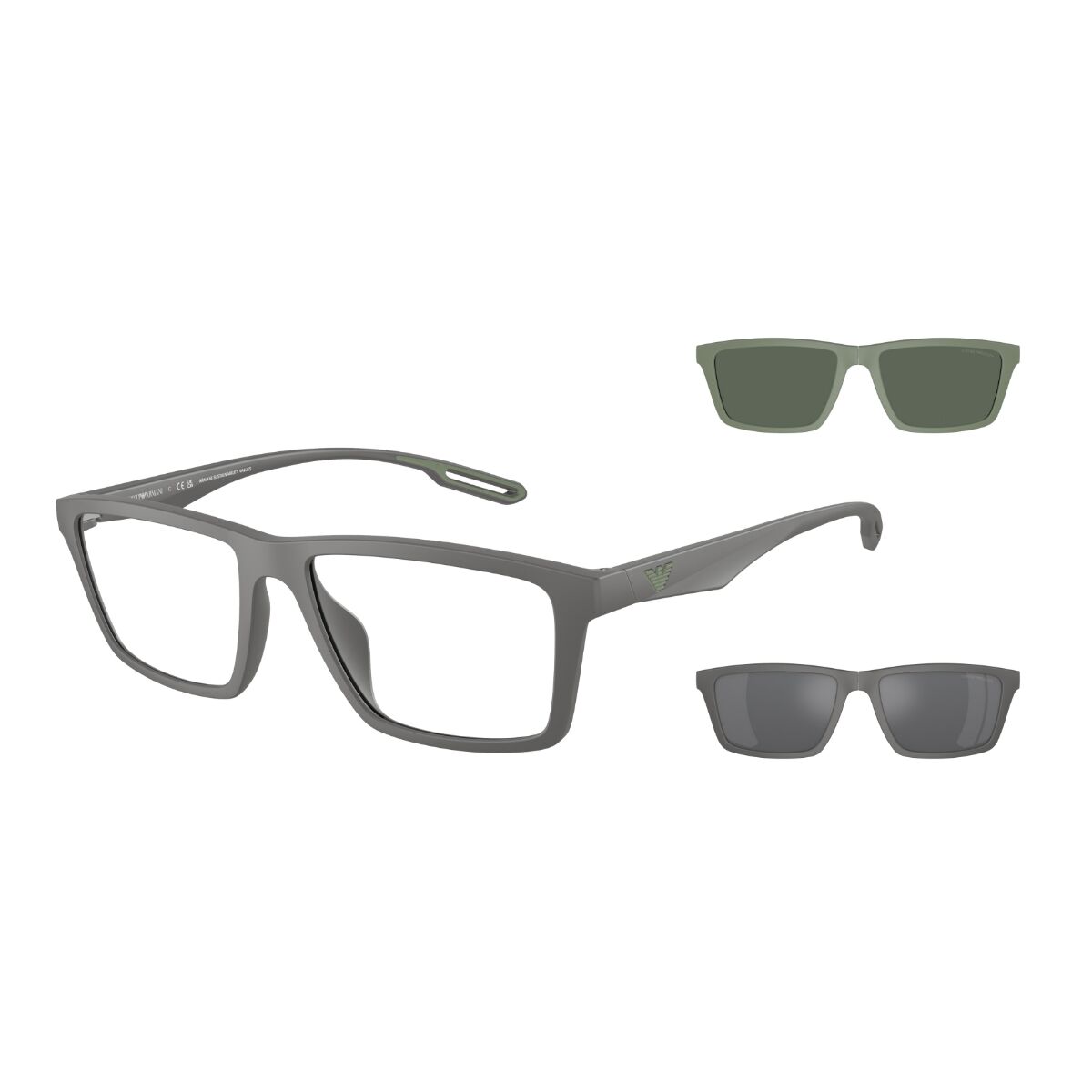 EA 4189U 50611W 55 Emporio Armani Klipsli (Clip-On) Güneş Gözlüğü