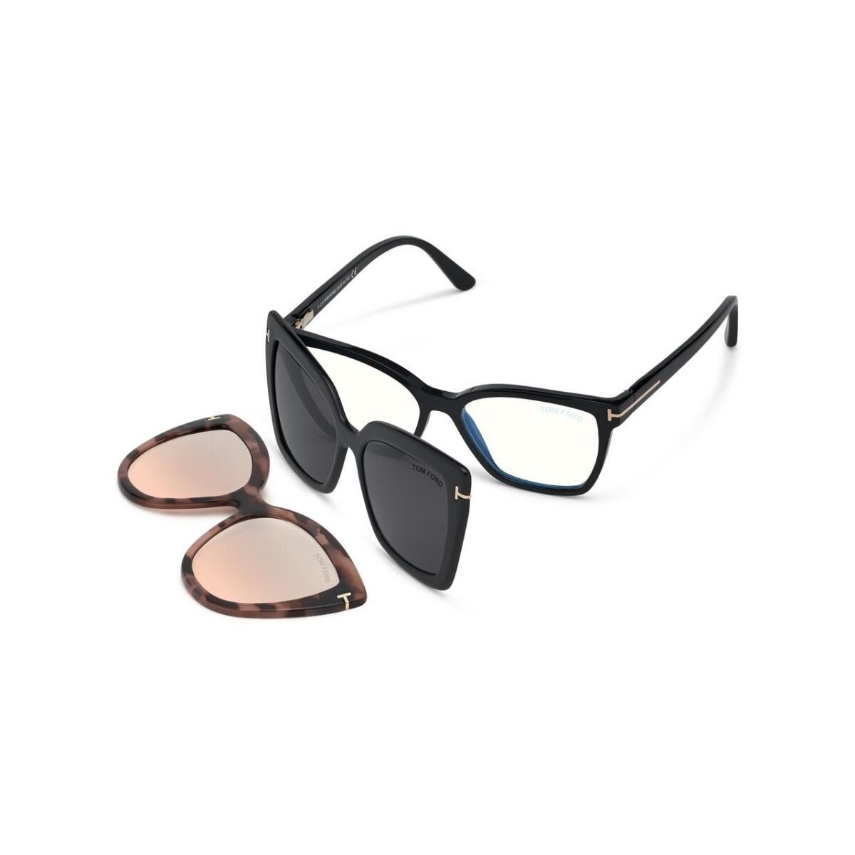TF 5641-B 001 53 Tom Ford Klipsli (Clip-On) Güneş Gözlüğü