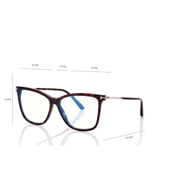 FT 5824-B 052 56 Tom Ford Klipsli (Clip-On) Güneş Gözlüğü