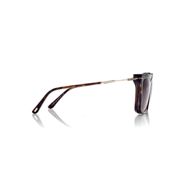 FT 5824-B 052 56 Tom Ford Klipsli (Clip-On) Güneş Gözlüğü
