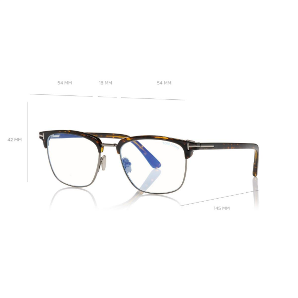 FT 5683-B 052 54 Tom Ford Klipsli (Clip-On) Güneş Gözlüğü