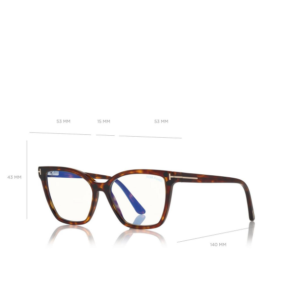 FT 5641-B 054 53 Tom Ford Çift Klipsli (Clip-On) Güneş Gözlüğü