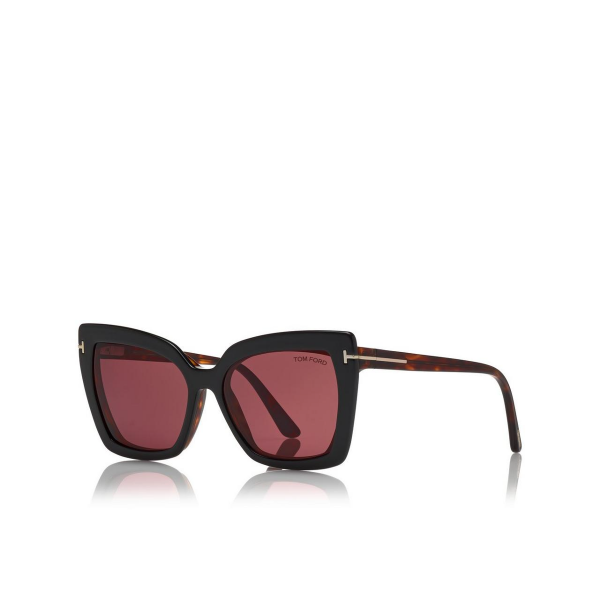 FT 5641-B 054 53 Tom Ford Çift Klipsli (Clip-On) Güneş Gözlüğü
