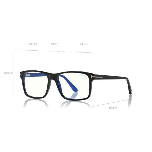 FT 5682-B 001 54 Tom Ford Klipsli (Clip-On) Güneş Gözlüğü