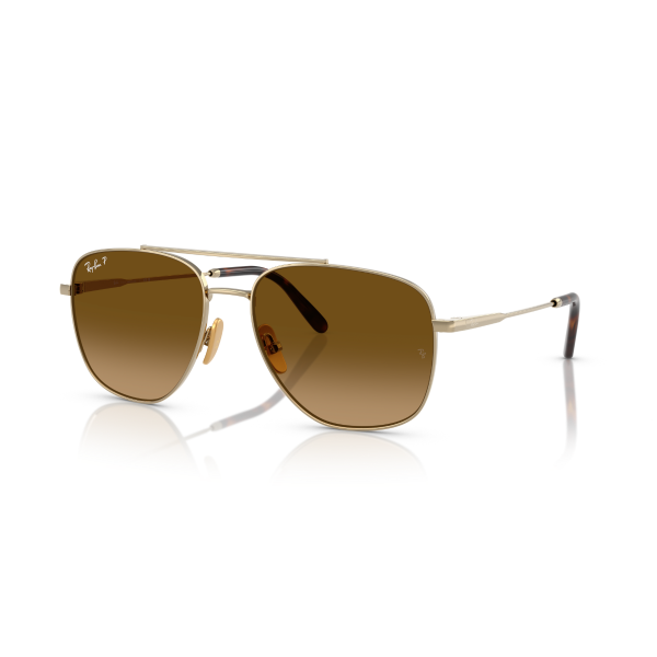 RB 8097 9265M2 59 Ray-Ban WILLIAM Titanyum Polarize Güneş Gözlüğü