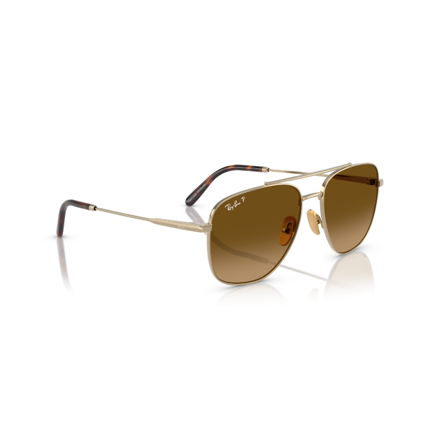 RB 8097 9265M2 59 Ray-Ban WILLIAM Titanyum Polarize Güneş Gözlüğü