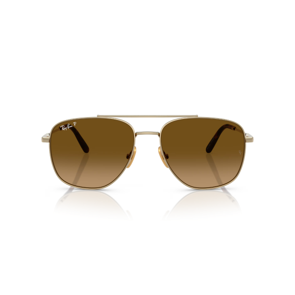 RB 8097 9265M2 59 Ray-Ban WILLIAM Titanyum Polarize Güneş Gözlüğü