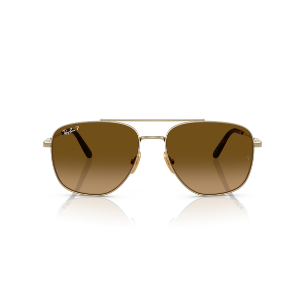 RB 8097 9265M2 59 Ray-Ban WILLIAM Titanyum Polarize Güneş Gözlüğü