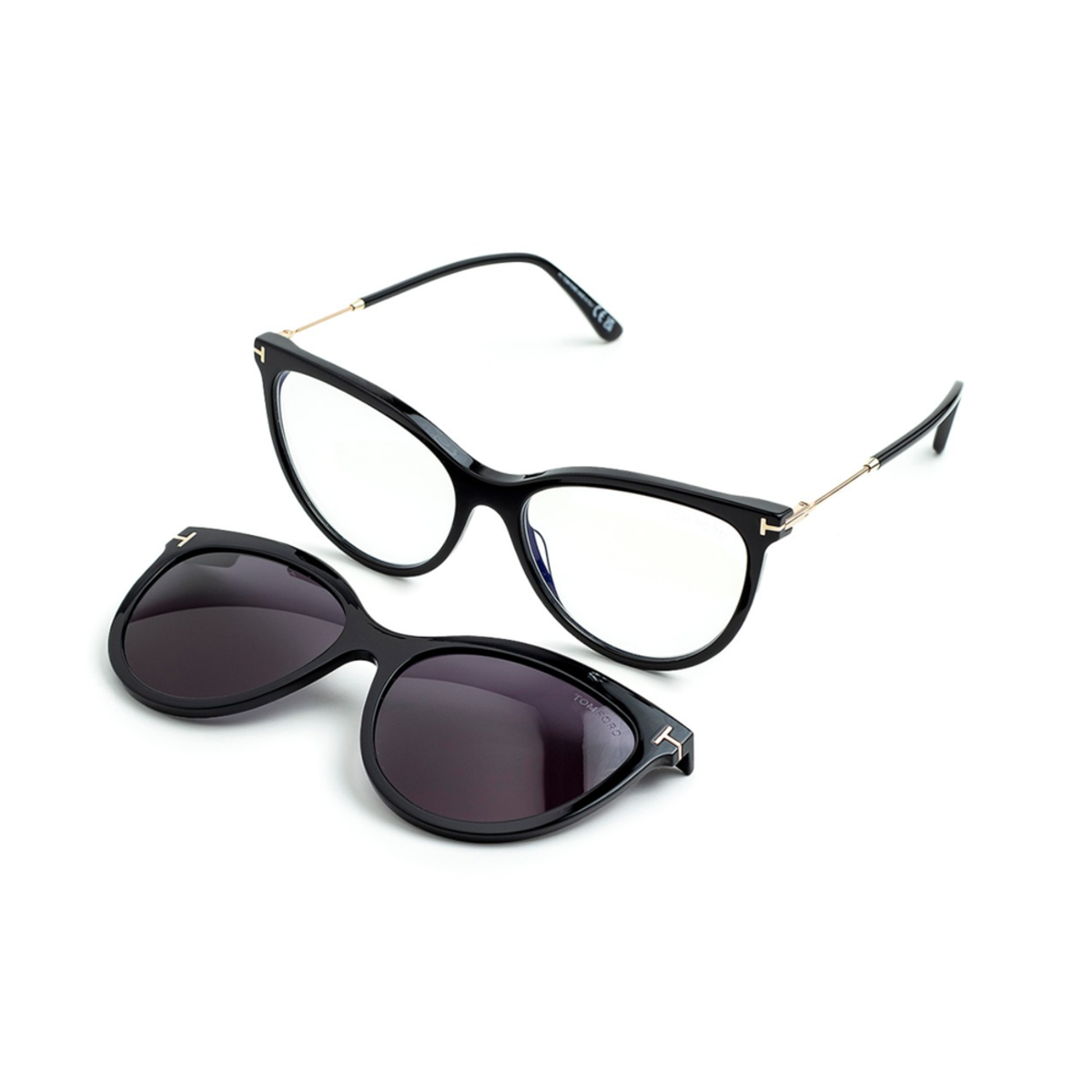 FT 5994-B 001 56 Tom Ford Klipsli (Clip-On) Güneş Gözlüğü