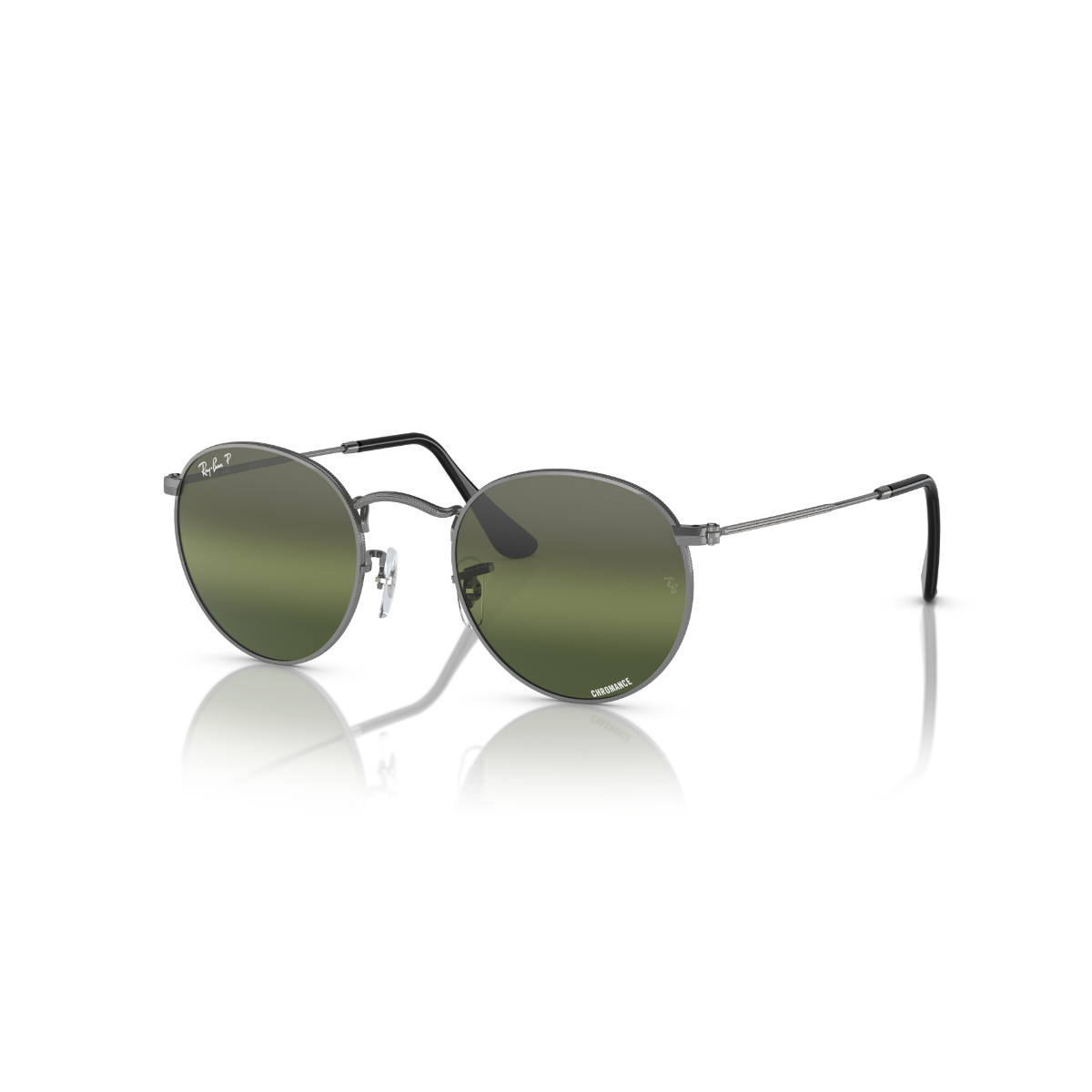 RB 3447 004/G4 50 Ray-Ban ROUND METAL Chromance Polarize Güneş Gözlüğü