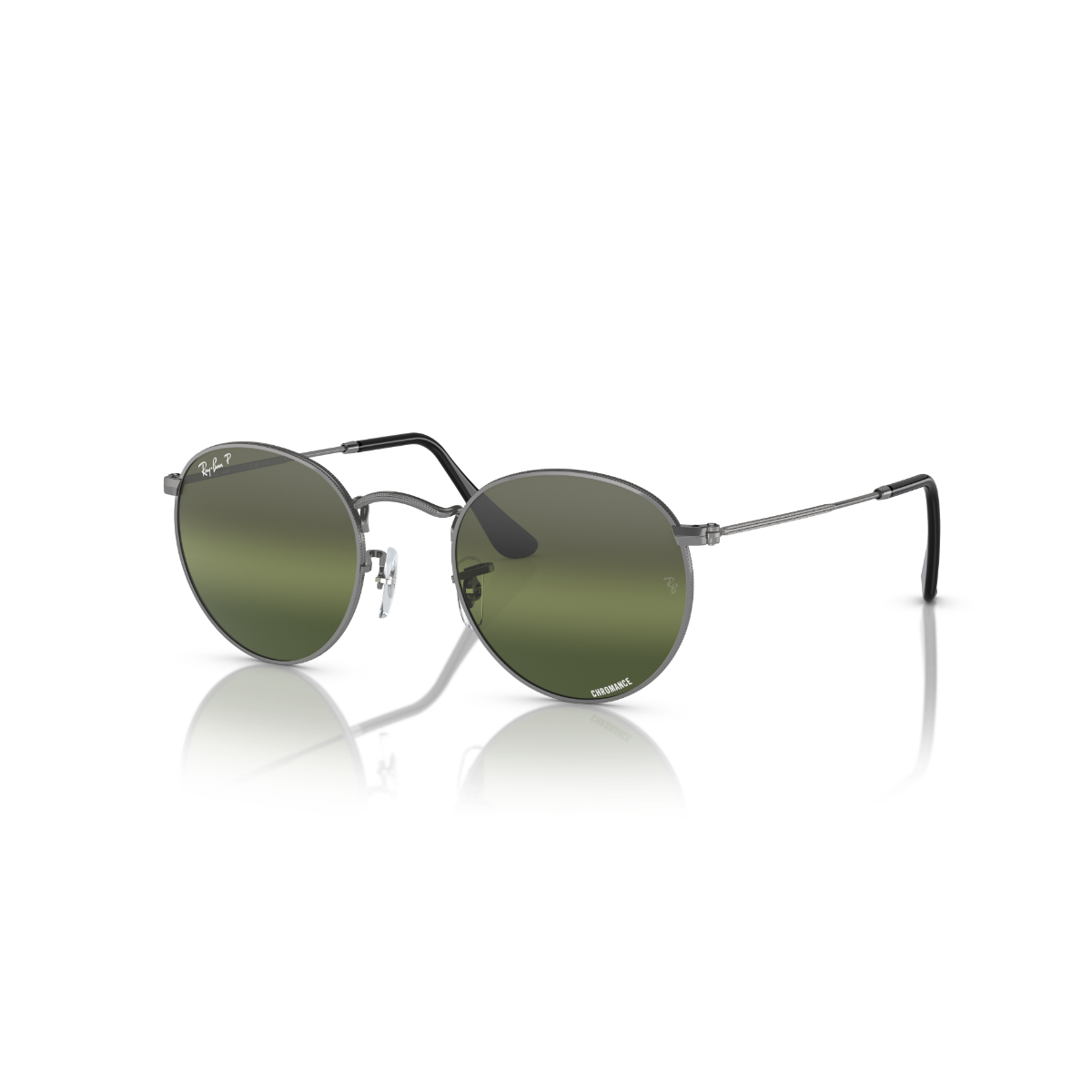 RB 3447 004/G4 50 Ray-Ban ROUND METAL Chromance Polarize Güneş Gözlüğü