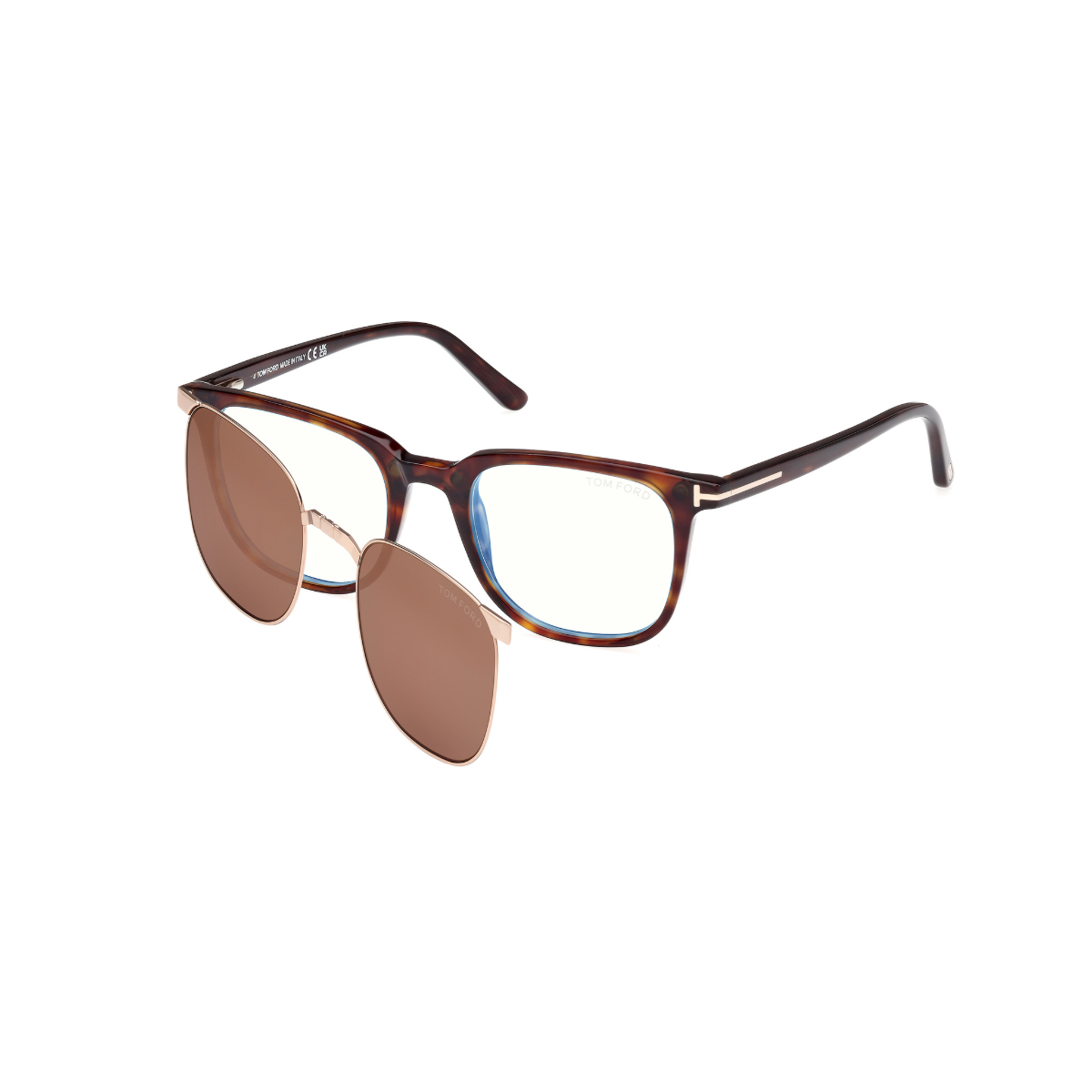 FT 5916-B  052 50 Tom Ford Klipsli (Clip-On) Güneş Gözlüğü