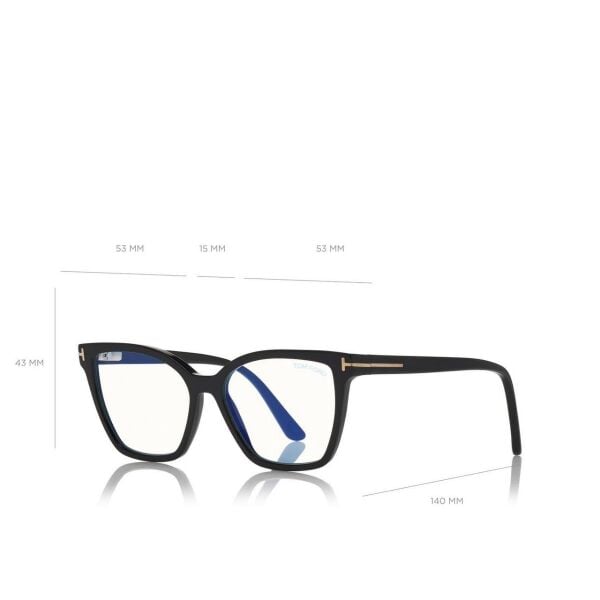 TF 5641-B 001 53 Tom Ford Klipsli (Clip-On) Güneş Gözlüğü