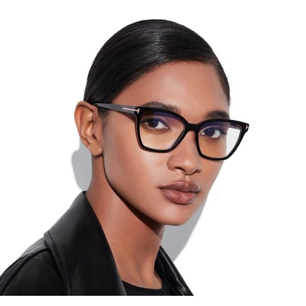 FT 5641-B 001 53 Tom Ford Klipsli (Clip-On) Güneş Gözlüğü