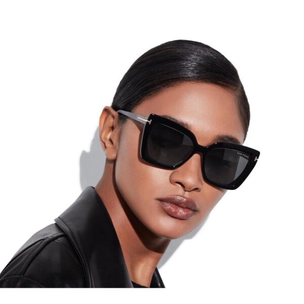 FT 5641-B 001 53 Tom Ford Klipsli (Clip-On) Güneş Gözlüğü