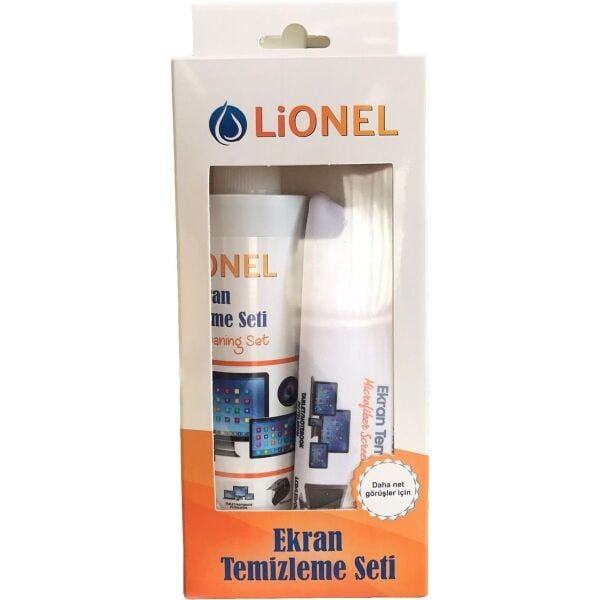 Ekran Temizleme Seti 250 ml Temizleme Spreyi + 30X30 cm Mikrofiber Temizleme Bezi