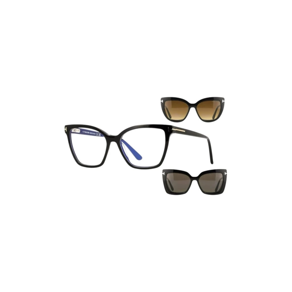 FT 5641 005 53 Tom Ford Klipsli (Clip-On) Güneş Gözlüğü