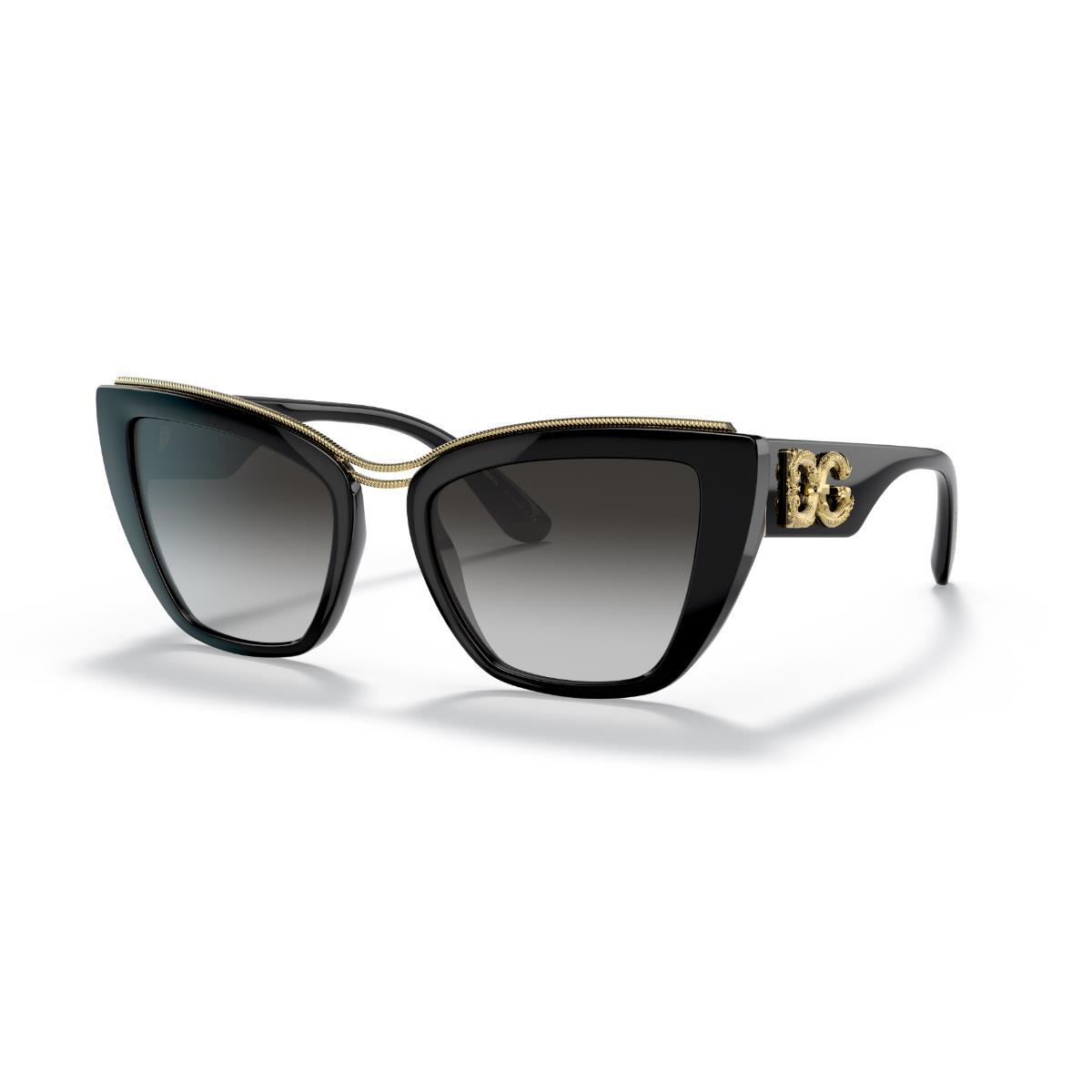 DG 6144 501/8G 54 Dolce & Gabbana Siyah Güneş Gözlüğü