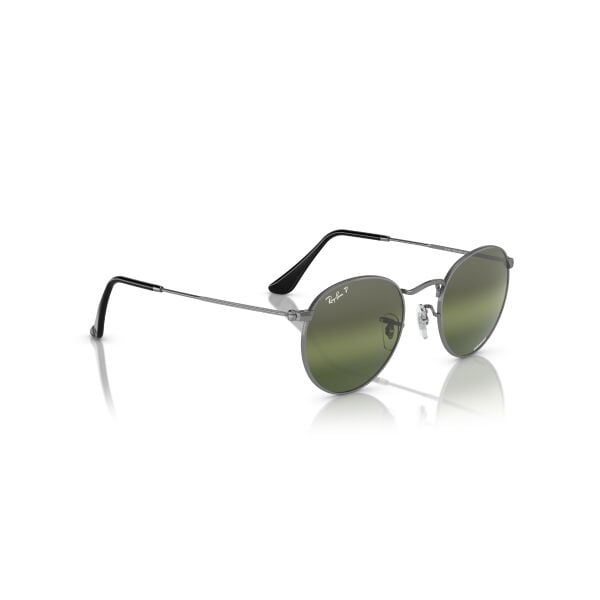 RB 3447 004/G4 53 Ray-Ban ROUND METAL Chromance Polarize Güneş Gözlüğü