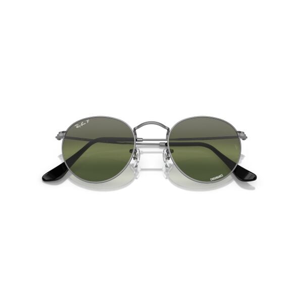 RB 3447 004/G4 53 Ray-Ban ROUND METAL Chromance Polarize Güneş Gözlüğü