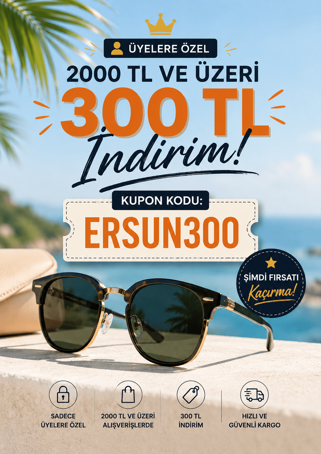 2000 TL ve üzeri 300 TL İndirim
