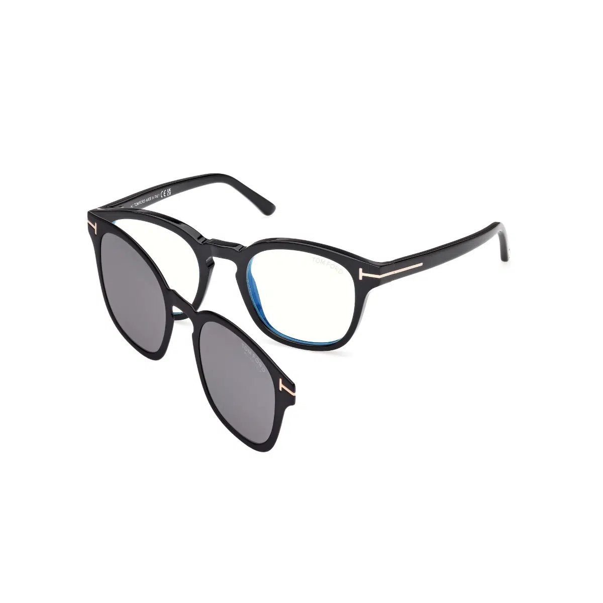 FT 5532-B 01D 49 Tom Ford Klipsli (Clip-On) Polarize Güneş Gözlüğü