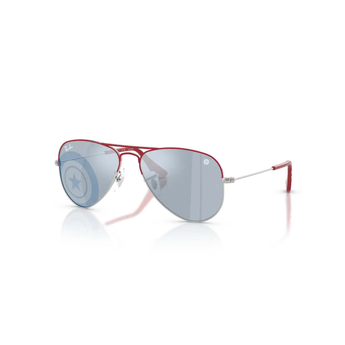 RJ 9506S 305/U3 52 Ray-Ban Junior MARVEL © Captain America Mini Aviator Çocuk Güneş Gözlüğü