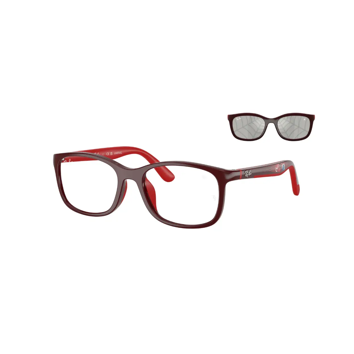 RJ 9644S 7233AI 46 Ray-Ban Junior Marvel © - Spiderman Klipsli (Clip-On) Çocuk Güneş Gözlüğü